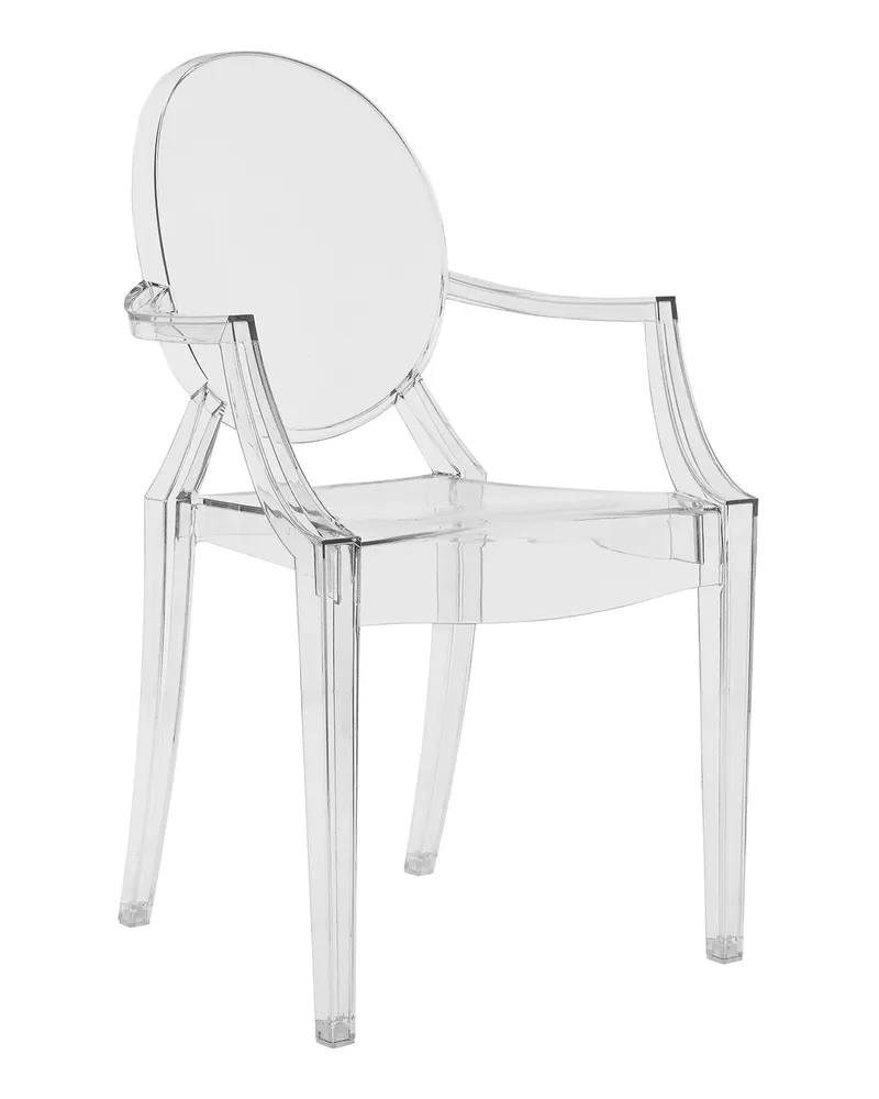 Kartell Stapelbarer Sessel Ghost - Orange - Polykarbonat - Designer Philippe Starck 