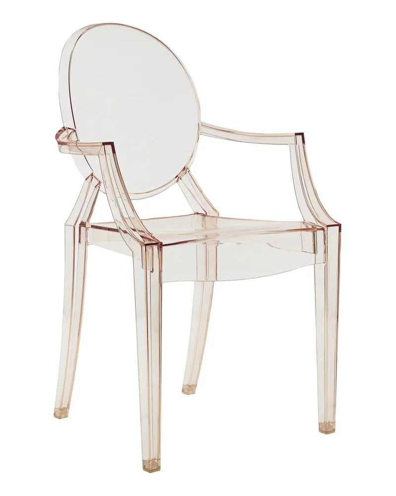 Kartell Stapelbarer Sessel Ghost - Orange - Polykarbonat - Designer Philippe Starck 