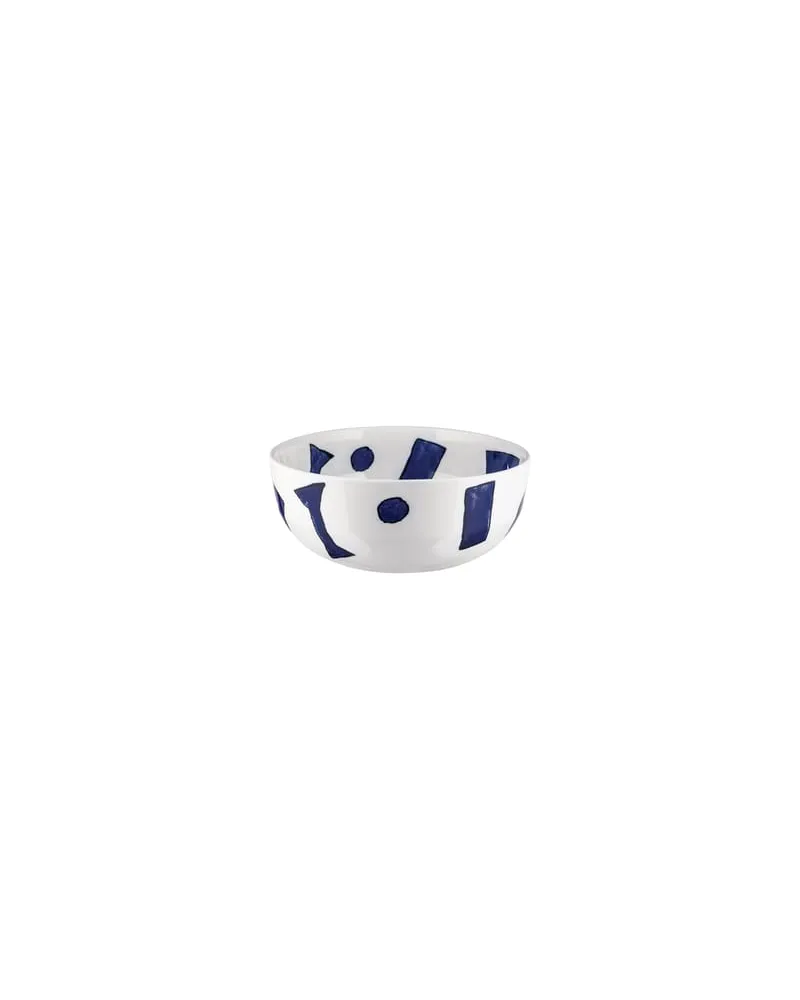 Alessi Salatschüssel Itsumo - Blau - Porzellan - Designer Samiro Yunoki 
