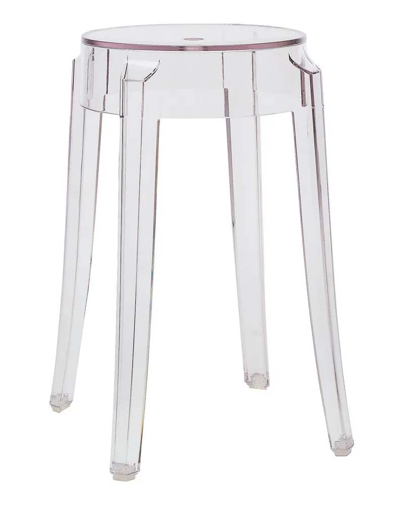 Kartell Stappelbarer Hocker Ghost - Blau - Polykarbonat - Designer Philippe Starck 