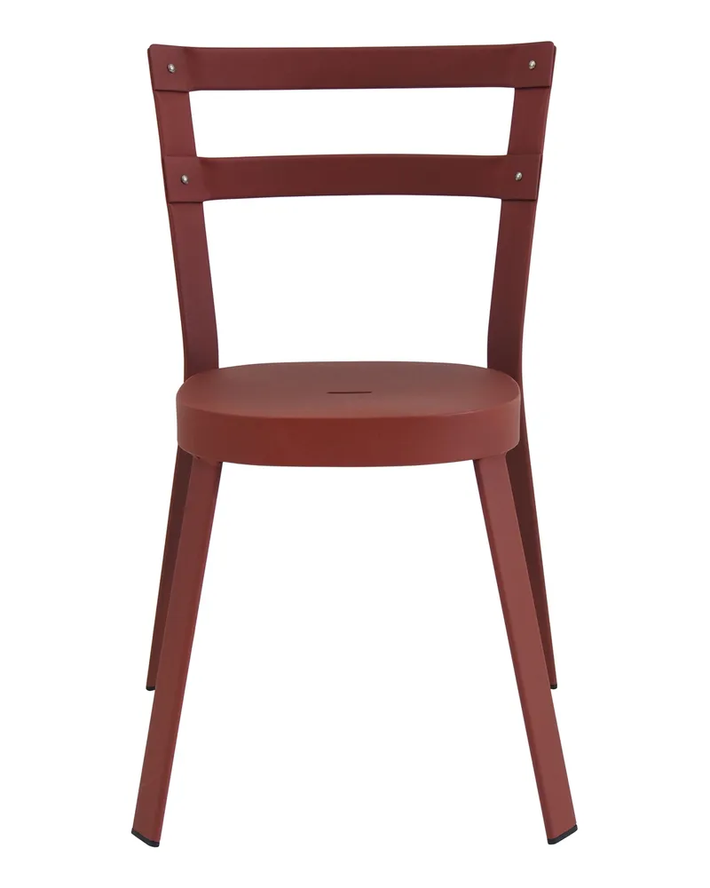 EMU Stapelbarer Stuhl Thor - Braun - gefirnister Stahl - Designer Marco Merendi 