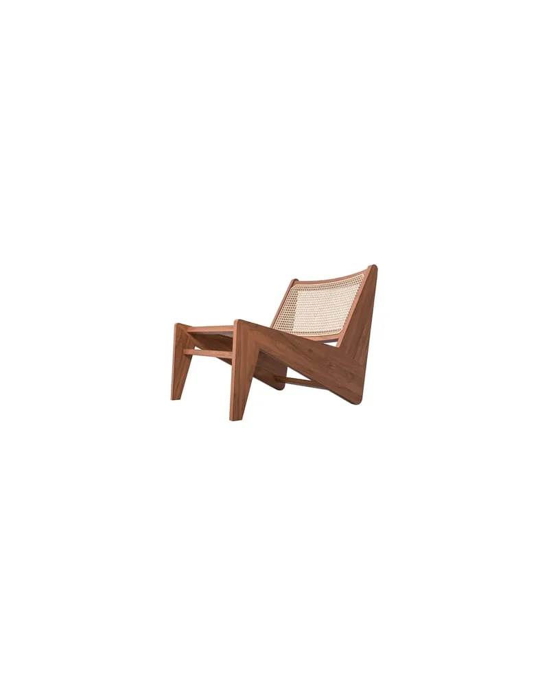 Cassina Sessel Pierre Jeanneret - Holz natur - Rattan-Geflecht - Designer Pierre Jeanneret 