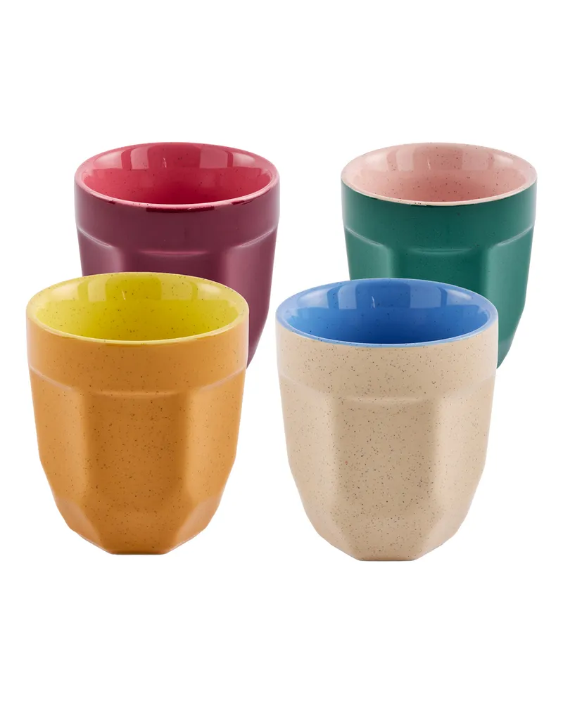 POLSPOTTEN Latte-Tasse Marzocco - Bunt - emailliertes Porzellan 