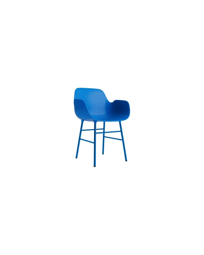 Normann Copenhagen Sessel Form - Blau - massive Eiche - Designer Simon Legald 