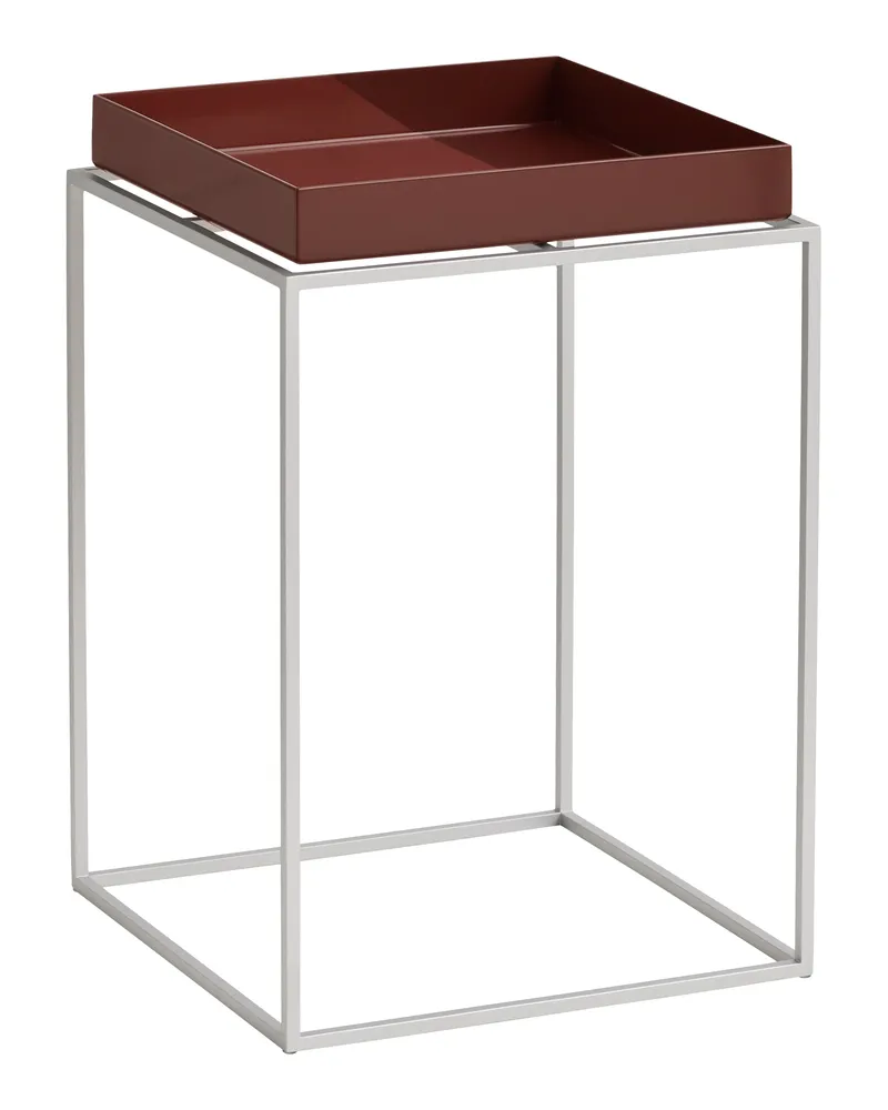 Hay Beistelltisch Tray - Weiß - Silikonbeschichteter Stahl - Designer Hay Studio 