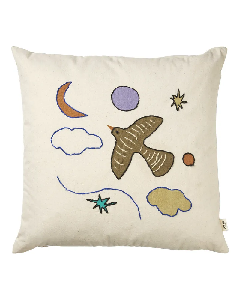 ferm LIVING Kissen Coussin Kids - Weiß - Daunen 