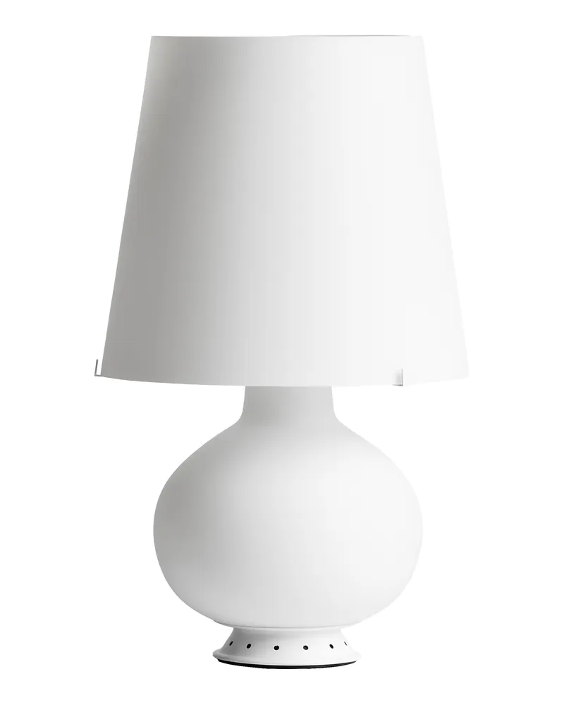 FontanaArte Tischleuchte Fontana - Weiß - Satiniertes mungeblasenes Glas - Designer Max Ingrand 