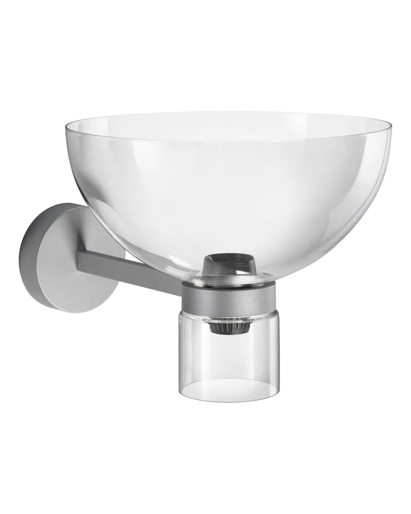 Flos Wandleuchte Nocturne - Silber - Geblasenes Borosilikatglas - Designer Konstantin Grcic 