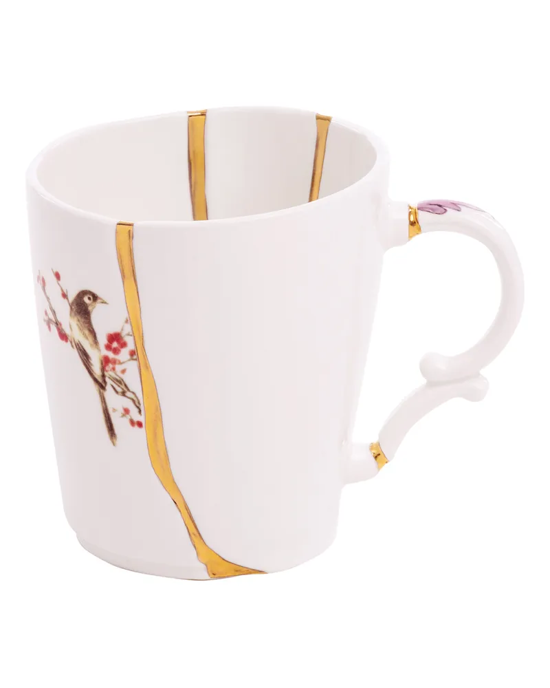 Seletti Becher Kintsugi - Weiß - Gold - Designer Marcantonio 