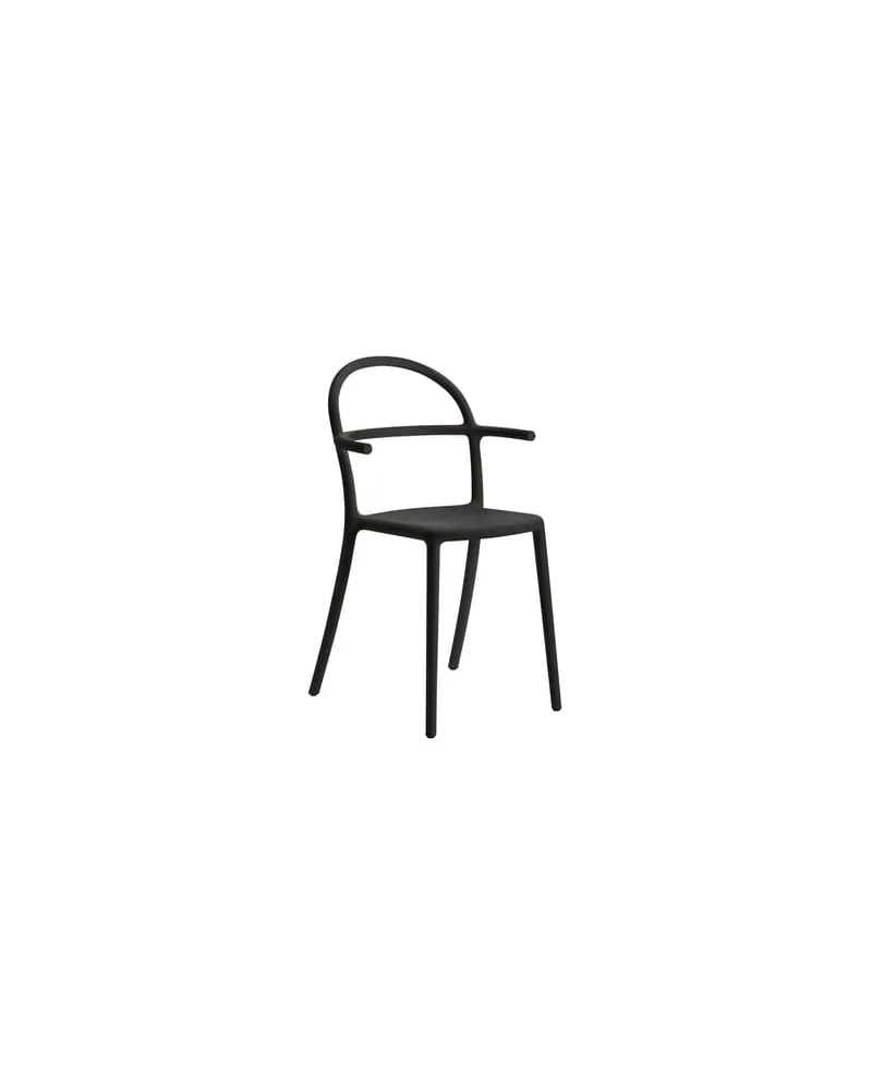 Kartell Stapelbarer Sessel Generic - Schwarz - Prolypopylen - Designer Philippe Starck 