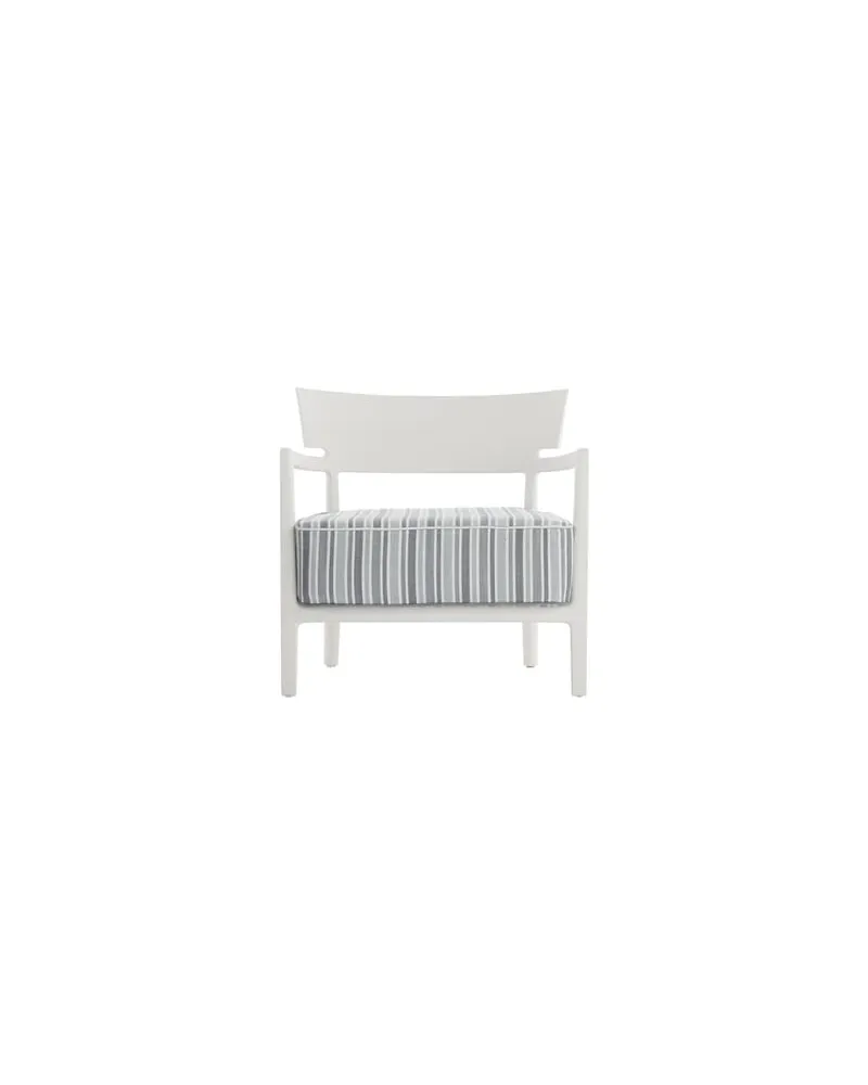 Kartell Gepolsterter Sessel Cara - Grün - Outdoor-Stoff - Designer Sergio Schito 