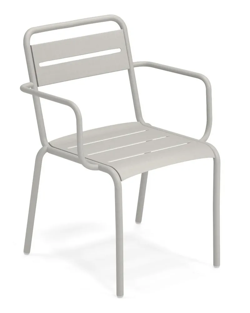 EMU Stapelbarer Sessel Star - Beige - Aluminium 