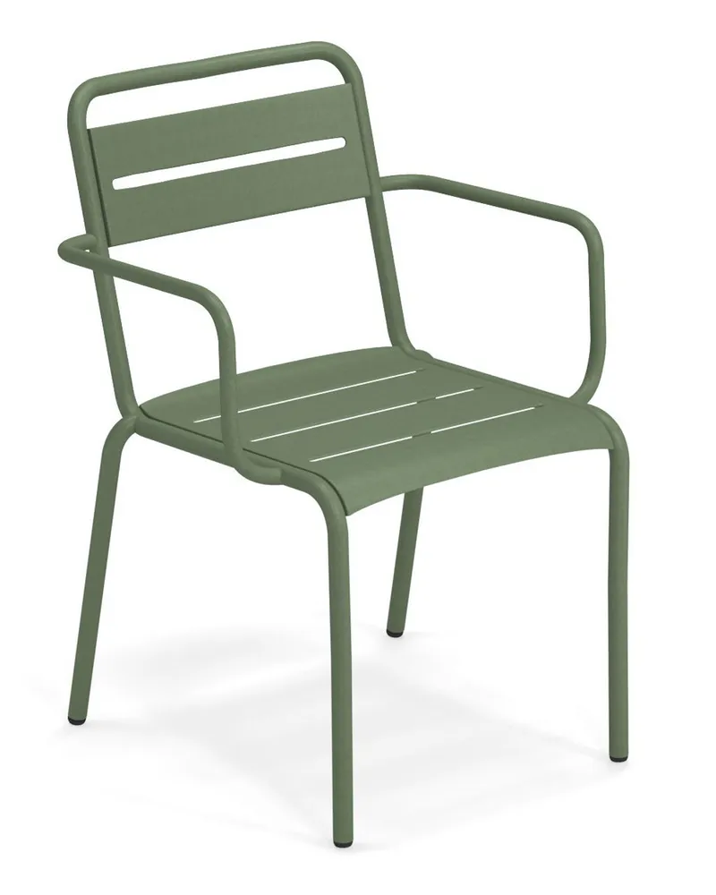 EMU Stapelbarer Sessel Star - Beige - Aluminium 