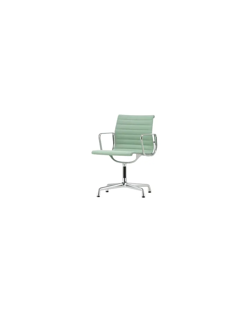 Vitra Gepolsterter Sessel Eames Aluminium - Grün - Aluminium-Druckguß - Designer Charles & Ray Eames 
