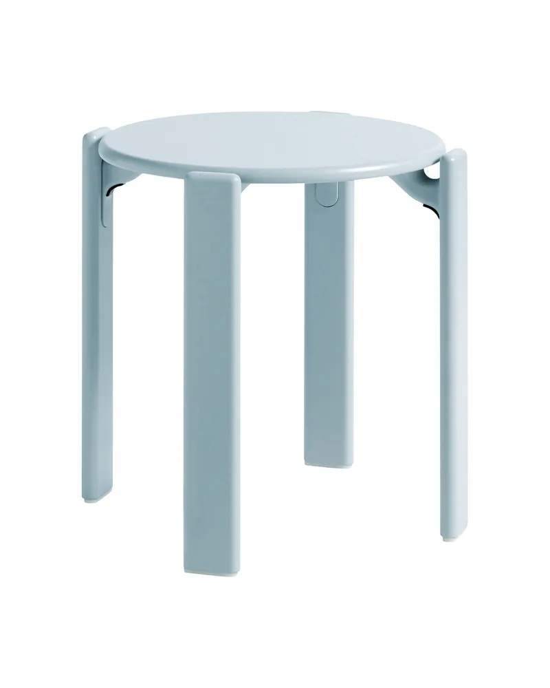 Hay Stappelbarer Hocker Rey - Blau - Buchenfurnier - Designer Bruno Rey 