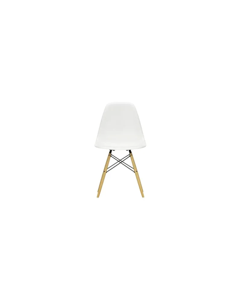 Vitra Stuhl Eames Plastic Side Chair - Weiß - Massivahorn - Designer Charles & Ray Eames 
