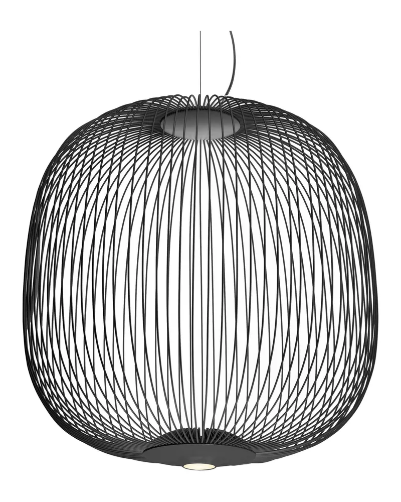 Foscarini Pendelleuchte Spokes - Schwarz - gefirnister Stahl - Designer Studio Garcia Cumini 