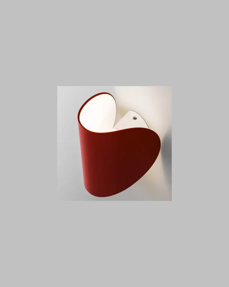 FontanaArte Wandleuchte IO - Rot - klarlackbeschichtetes Aluminium - Designer Claesson Koivisto Rune 