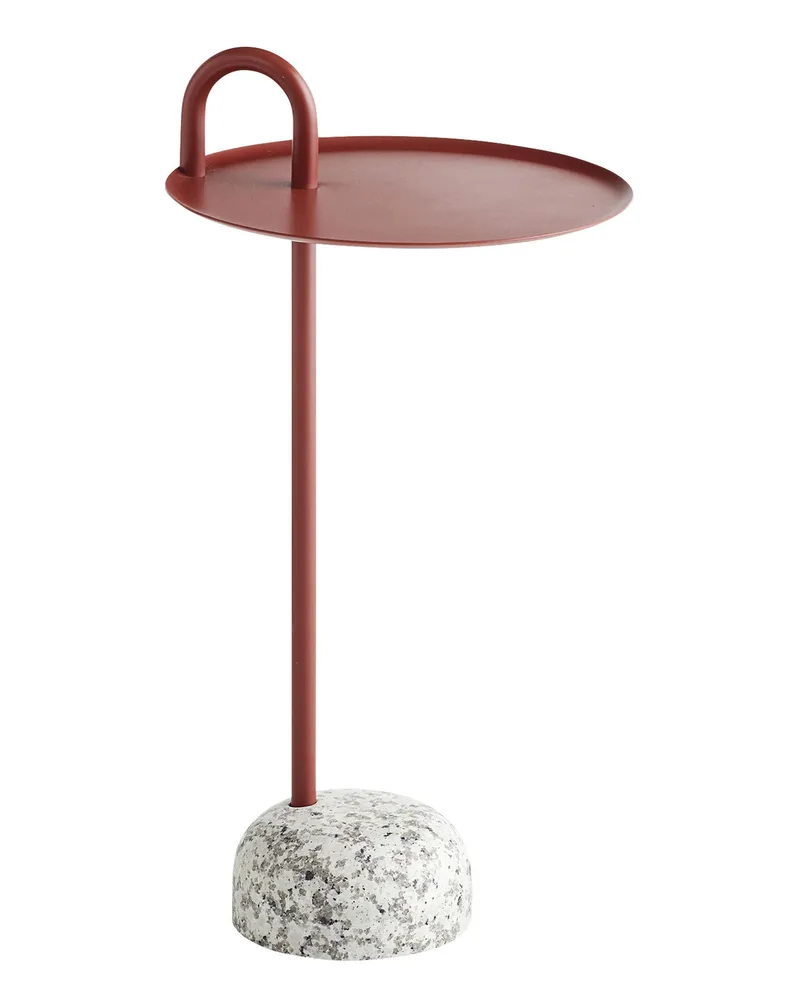 Hay Beistelltisch Bowler - Rot - Epoxid-lackierter Stahl - Designer Shane Schneck 
