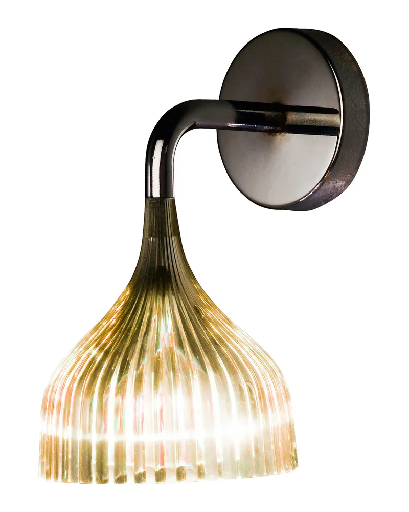 Kartell Wandleuchte E - Schwarz - Polycarbonat 2.0 - Designer Ferruccio Laviani 