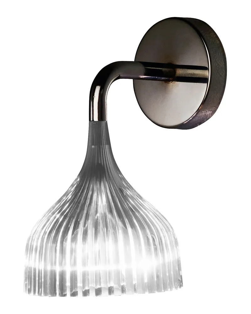 Kartell Wandleuchte E - Schwarz - Polycarbonat 2.0 - Designer Ferruccio Laviani 