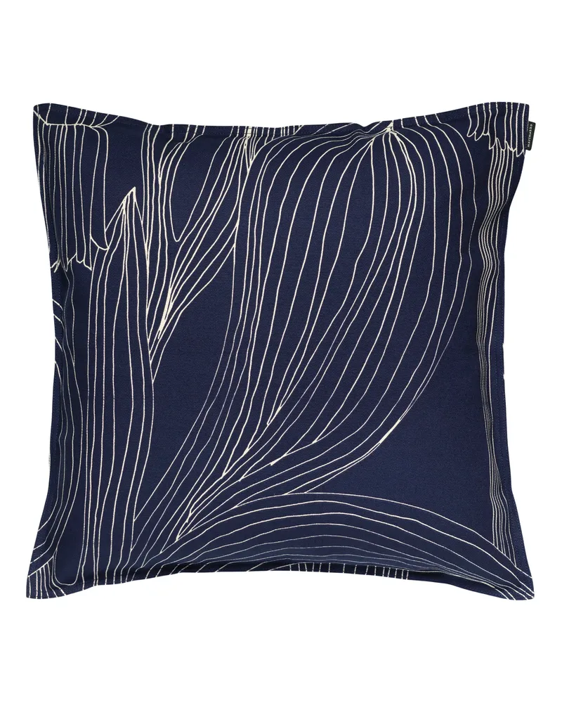 Marimekko Kissenüberzug Kukat Puhkeavat - Blau - Organische Baumwolle - Designer Maija Louekari 