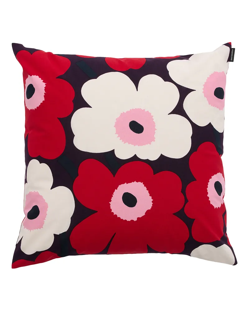 Marimekko Kissenüberzug Kukat Puhkeavat - Blau - Organische Baumwolle - Designer Maija Louekari 