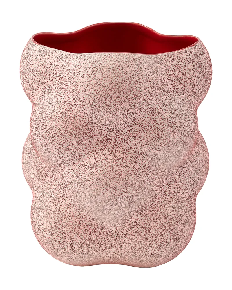 POLSPOTTEN Vase Grape - Grün - emaillierte Keramik 