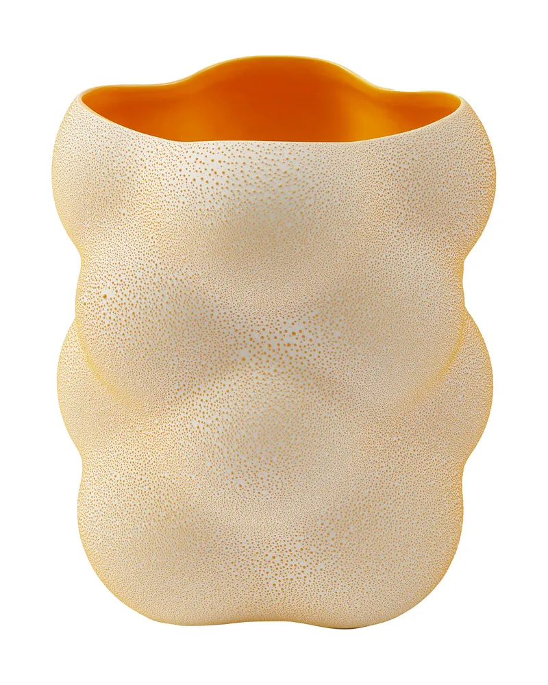 POLSPOTTEN Vase Grape - Grün - emaillierte Keramik 
