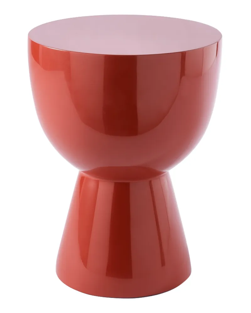 POLSPOTTEN Hocker Tabouret plastique - Orange - lackiertes Polyester 