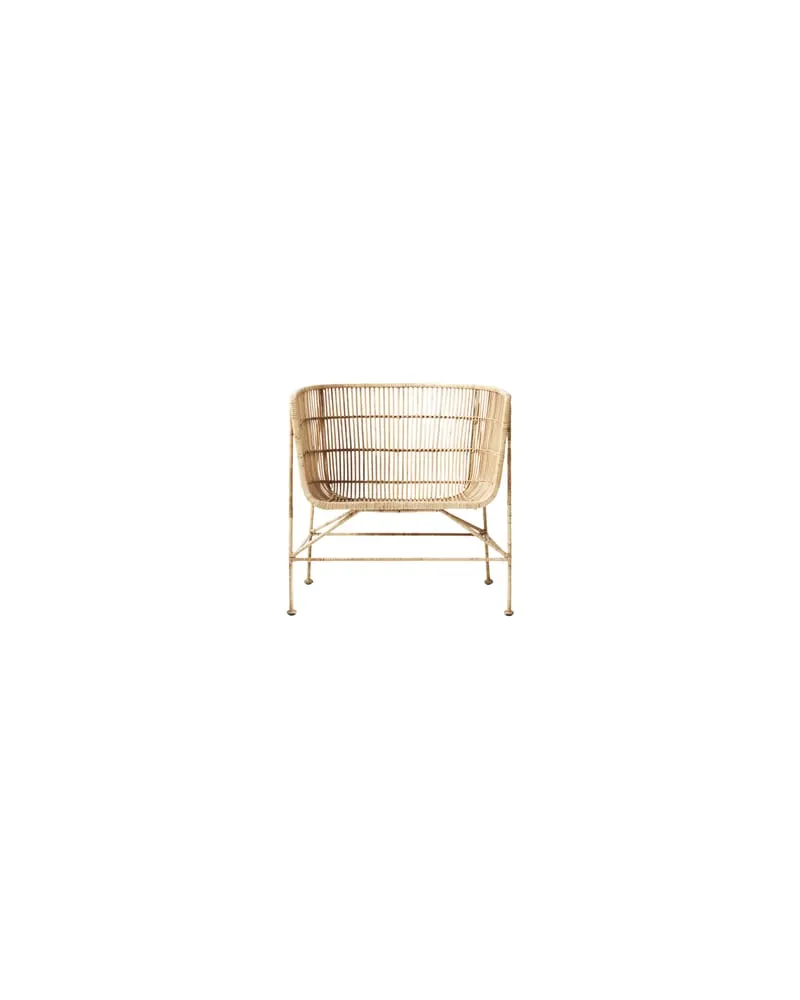 House Doctor Sessel Cuun - Holz natur - Rattan 