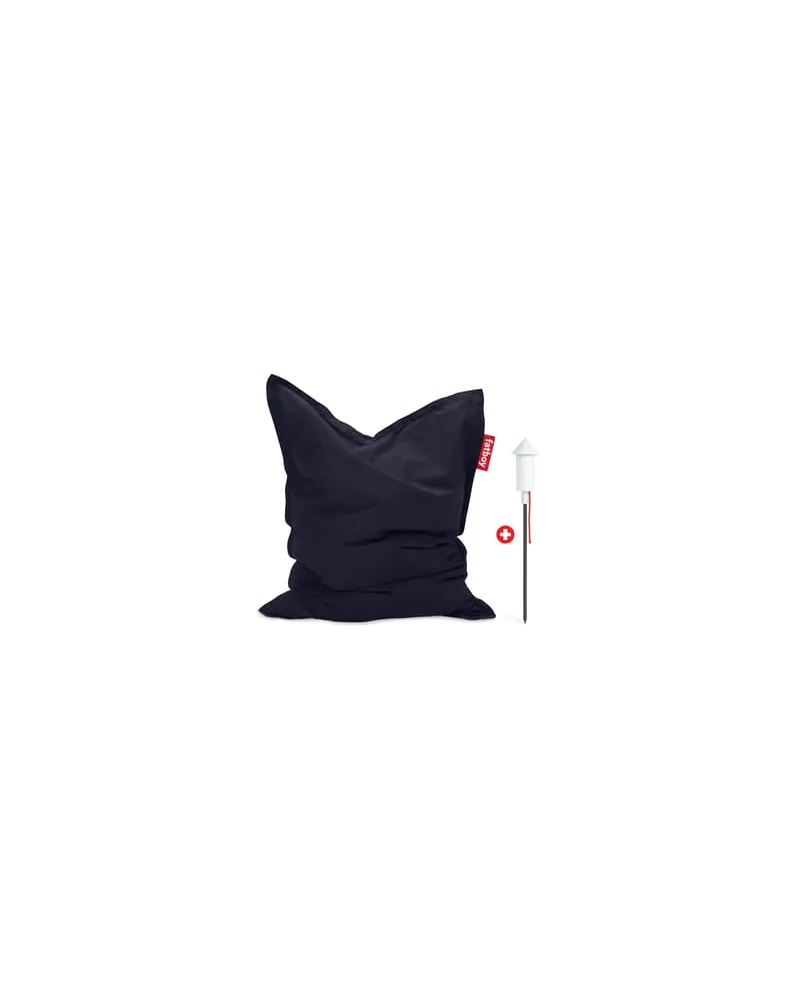 Fatboy Outdoor-Hocker Original - Blau - Olefin-Gewebe 