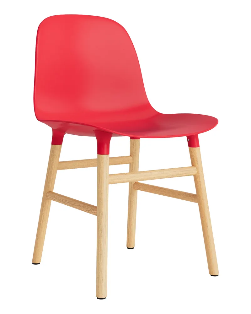 Normann Copenhagen Stuhl Form - Weiß - Nussbaum - Designer Simon Legald 