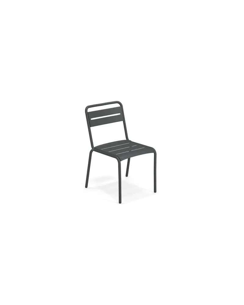 EMU Stapelbarer Stuhl Star - Metall - Aluminium 