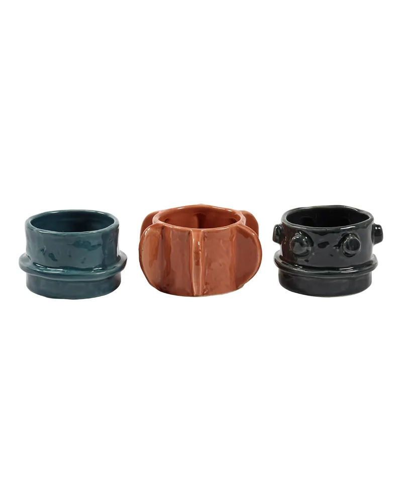 Serax Windlicht Molly - Bunt - emaillierter Sandstein - Designer Marie Michielssen 