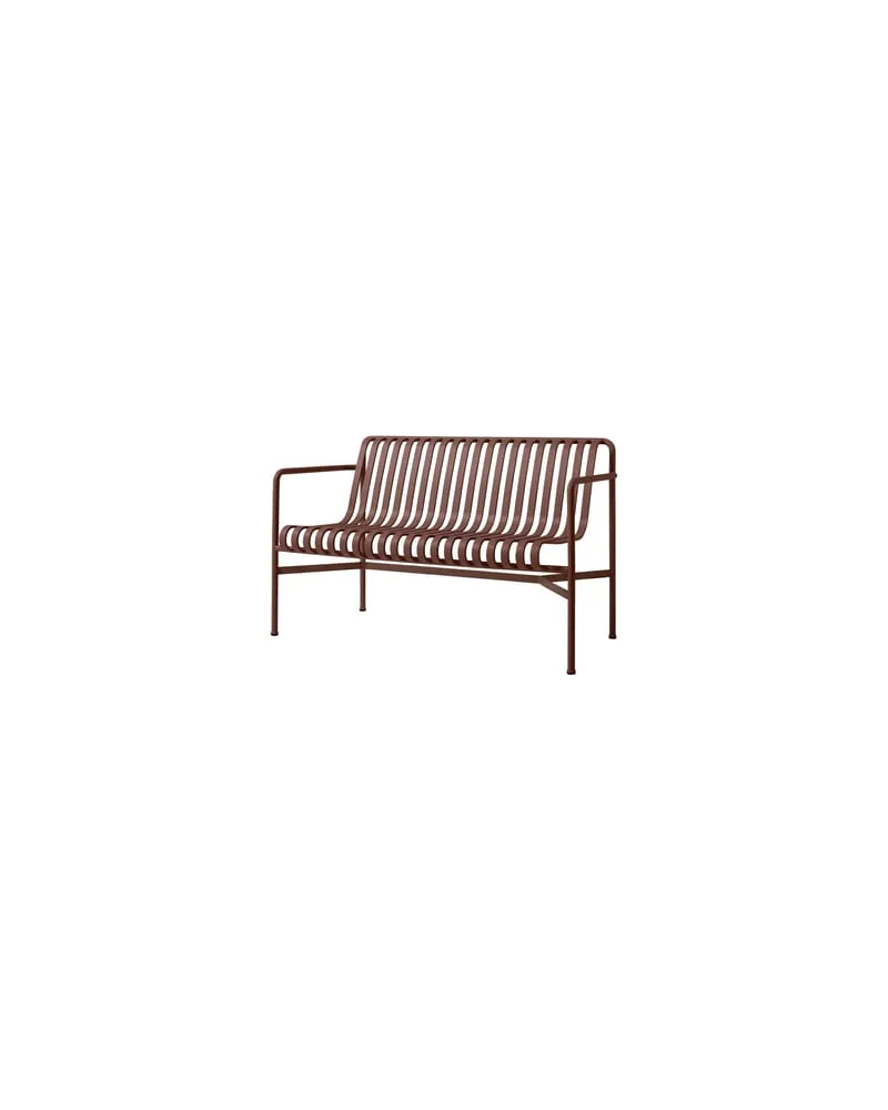 Hay Bank mit Rückenlehne Palissade - Rot - Stahl - Designer Ronan & Erwan Bouroullec 