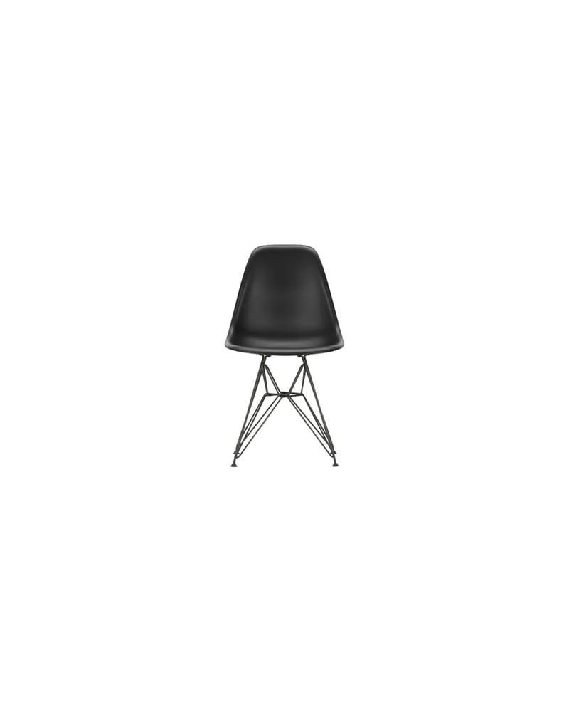 Vitra Stuhl Eames Plastic - Schwarz - Epoxid-lackierter Stahl - Designer Charles & Ray Eames 