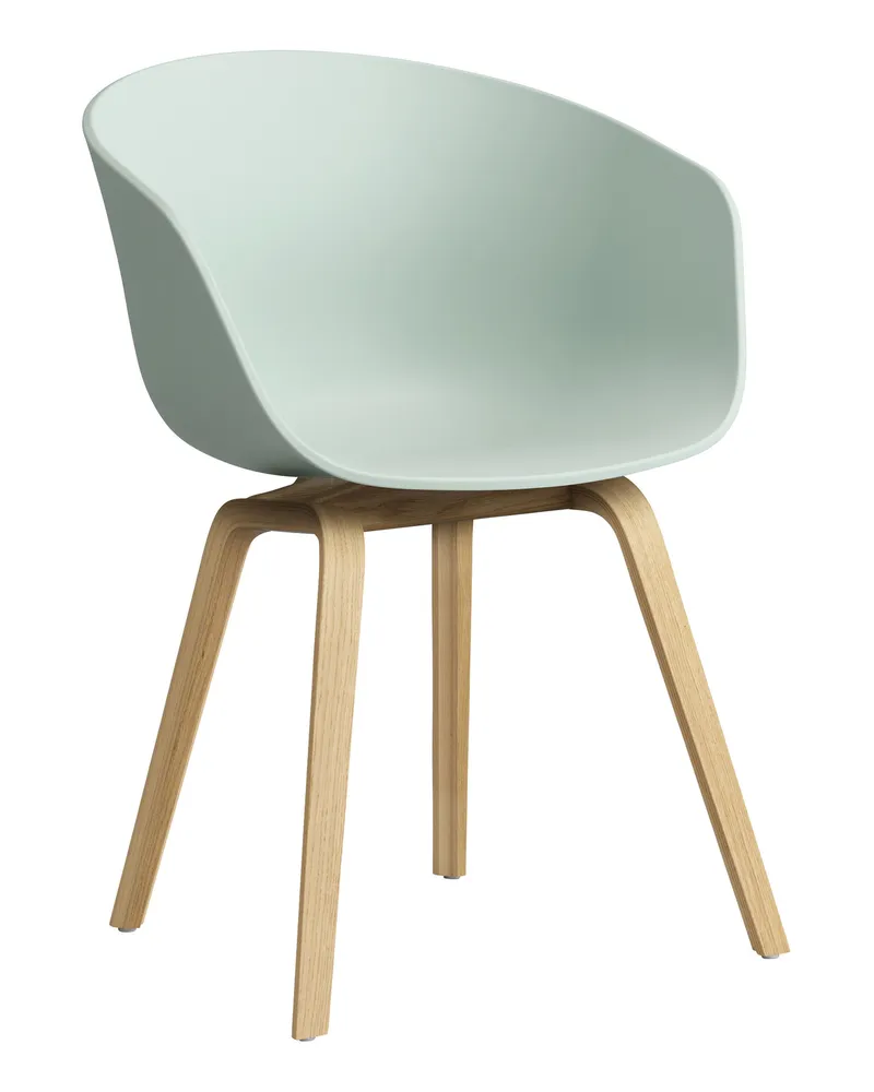 Hay Sessel About a chair - Blau - Recyceltes Polypropylen - Designer Hee Welling 