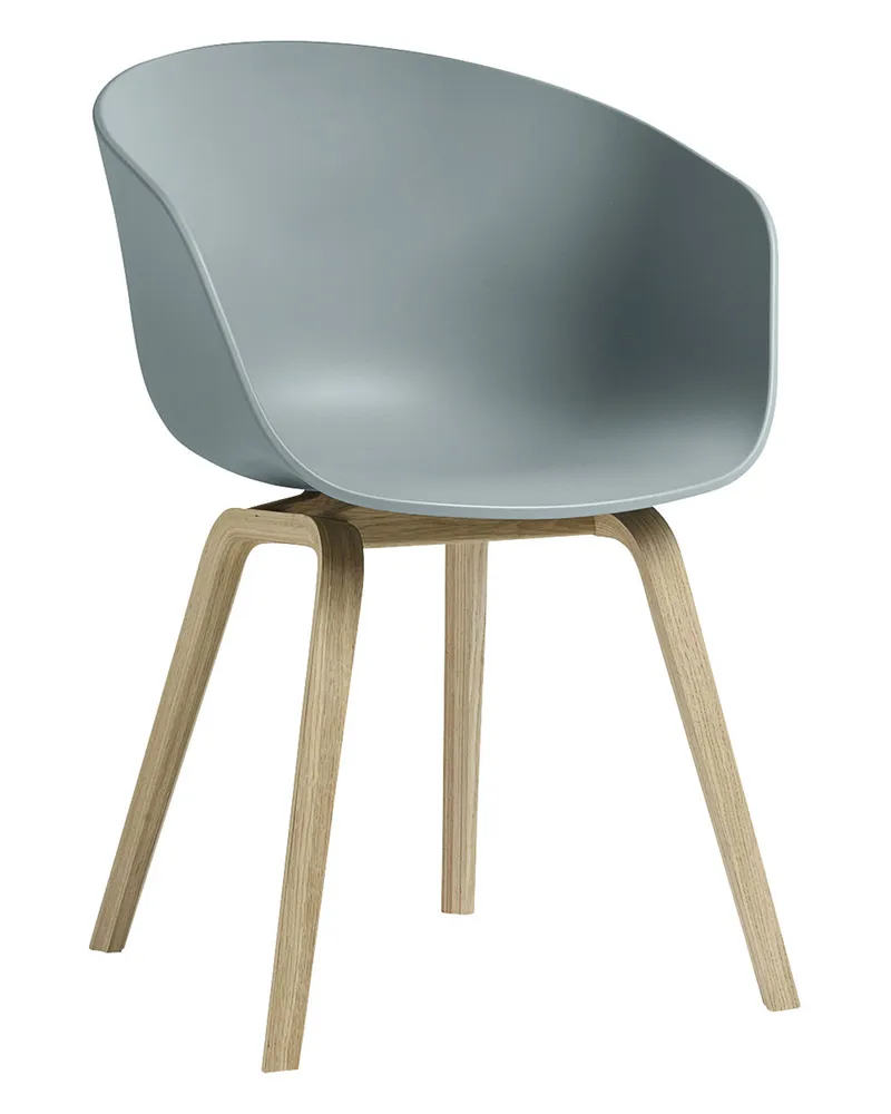 Hay Sessel About a chair - Blau - Recyceltes Polypropylen - Designer Hee Welling 