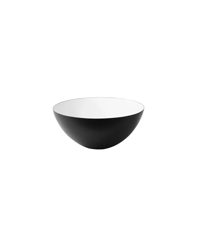 Normann Copenhagen Schale Krenit - Schwarz - emaillierter Stahl - Designer Herbert Krenchel 
