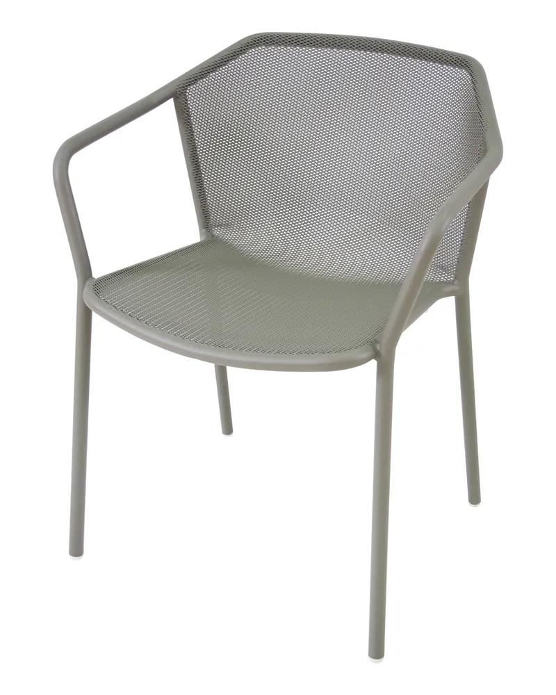 EMU Stapelbarer Sessel Darwin - Grau - gefirnister Stahl - Designer LucidiPevere Studio 
