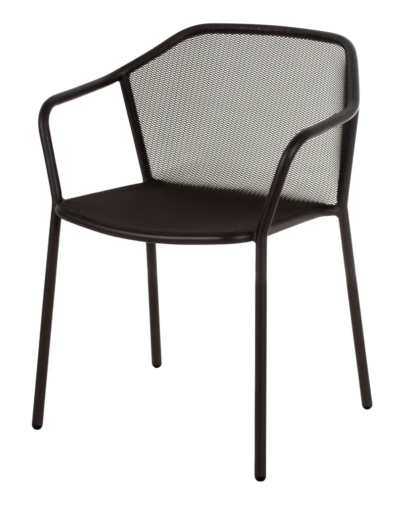 EMU Stapelbarer Sessel Darwin - Grau - gefirnister Stahl - Designer LucidiPevere Studio 