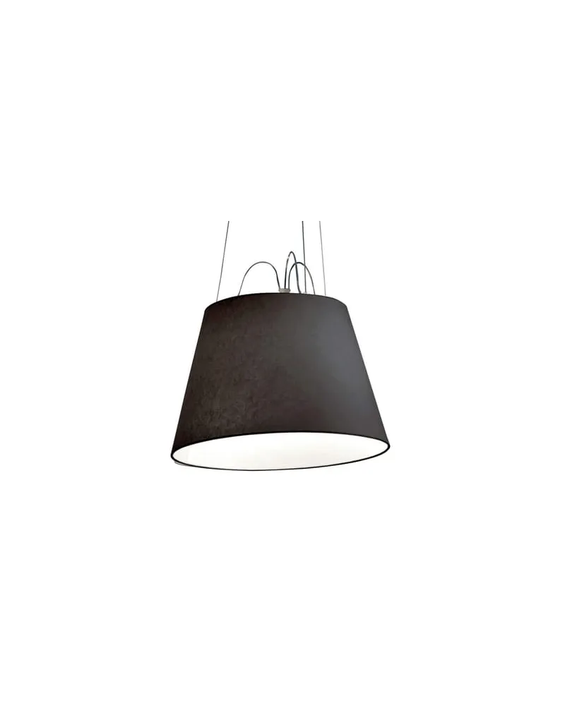 Artemide Pendelleuchte Tolomeo Mega - Schwarz - Gewebe - Designer Michele de Lucchi 