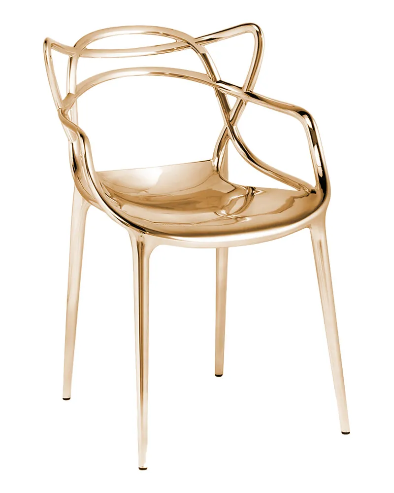 Kartell Stapelbarer Stuhl Masters - Metall - Recyceltes thermoplast. Technopolymer - Designer Philippe STARCK with Eugeni QUITLLET 