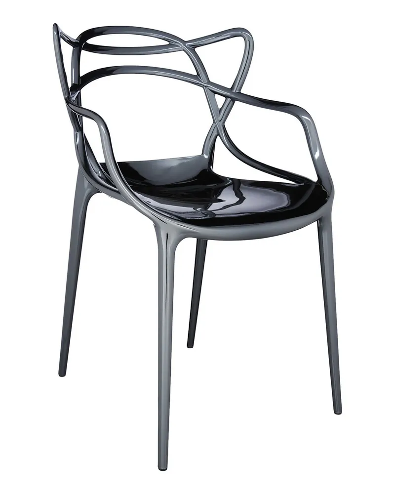 Kartell Stapelbarer Stuhl Masters - Metall - Recyceltes thermoplast. Technopolymer - Designer Philippe STARCK with Eugeni QUITLLET 