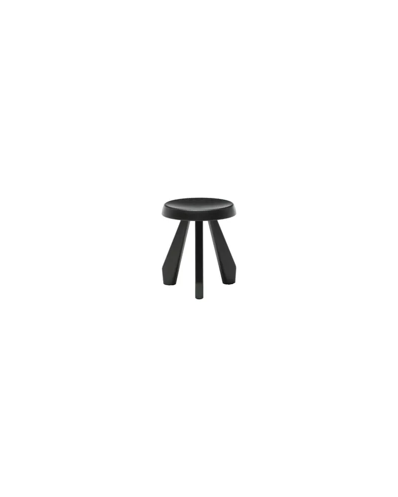 Cassina Hocker i Maestri - Schwarz - Getöntes Eichenholz - Designer Charlotte Perriand 