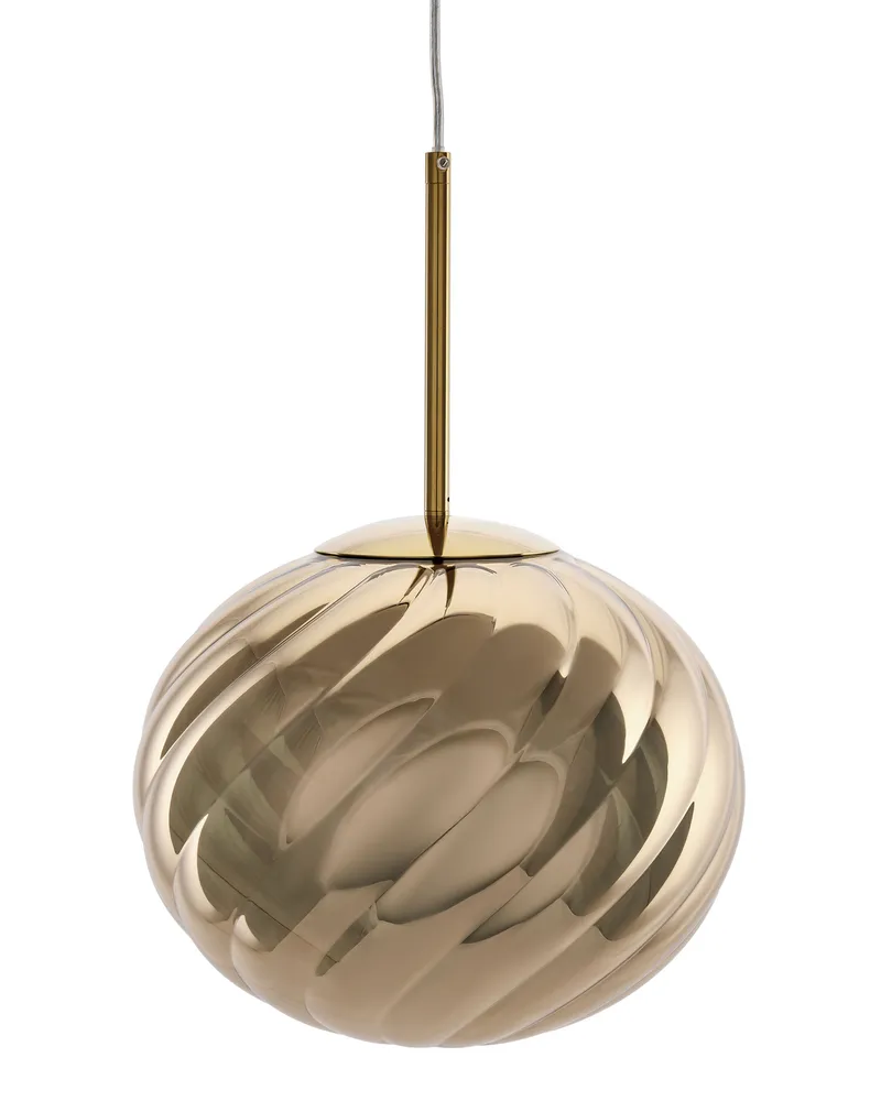 Tom Dixon Pendelleuchte Whirl - Silber - Halbmetallisierter Polycarbonat - Designer Tom Dixon 
