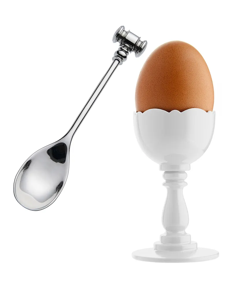 Alessi Eierbecher Dressed - Weiß - thermoplastisches Harz - Designer Marcel Wanders Weiß