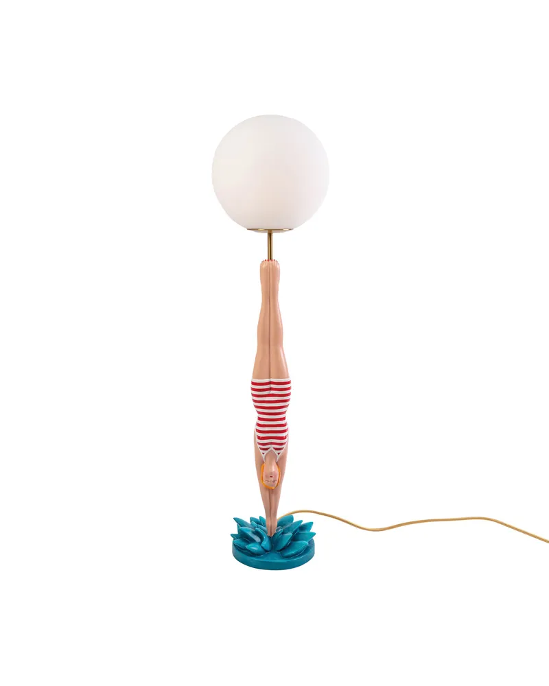 Seletti Tischleuchte Diver - Bunt - Harz - Designer Simone Falcetta 