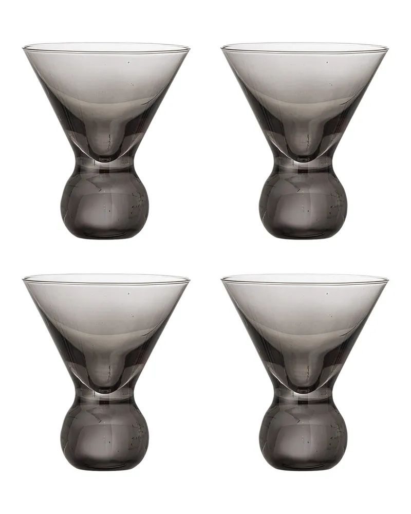 Bloomingville Cocktailglas Corliss - Grau - Glas 